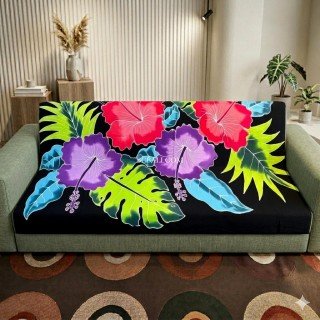 New Design Rayon Sarong Hand Painted Flower Design